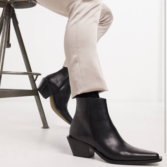 asos stacked heel boots